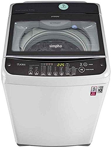 SIMPHO 9 KG FULLY-AUTOMATIC TOP LOADING WASHING MACHINE  FULLY AUTOMATIC (INVERTER, FREE SILVER) 