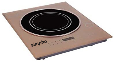 SIMPHO FEATHER TOUCH EBONY INDUCTION COOK TOP - 6 MONTHS WARRANTY - 